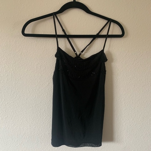 The Limited Black Beaded Camisole - Picture 1 of 4